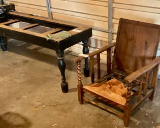Morris chair frame oak