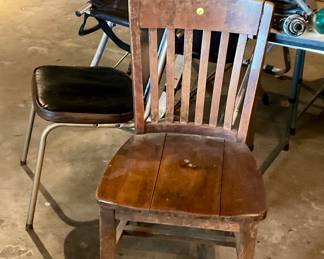 Oak office chair
