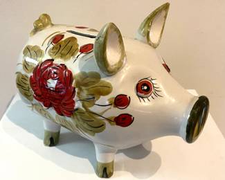 Italian ceramic piggy bank