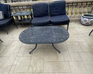 Forshaw Furniture Outdoor Cast Aluminum Oval Coffee Table - $345.00