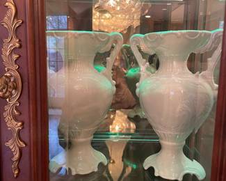 Vintage Victorian Style Porcelain Urn - $125.00/set of 2 