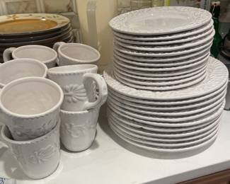 Pair American Atelier At Home Bianca Leaf Embossed Design, Large Collection - $75.00