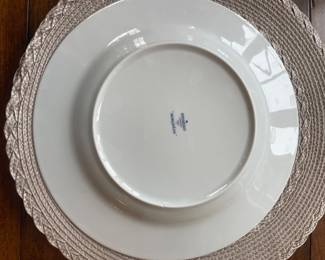 Bernardaud Limoges - France - Blue Borghese and Yellow Flower Blue Rope, 53 Pieces - $1200.00/collection