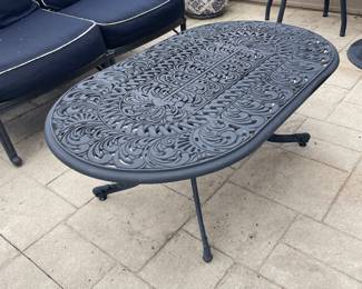 Forshaw Furniture Outdoor Cast Aluminum Oval Coffee Table - $345.00