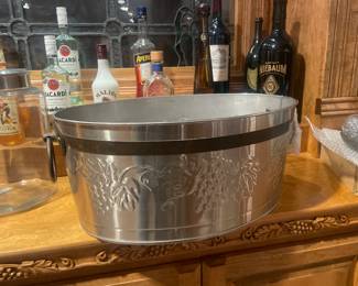Brass and Nickle Beverage Cooler - $97.00