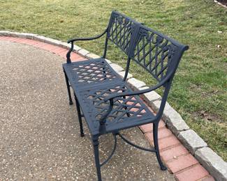 Forshaw Furniture Outdoor Cast Aluminum Garden Bench -$525.00