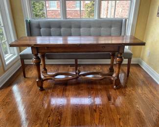 KDR Designer Showrooms Multifunctional Butterfly Leaf Table with Solid Wood Base Table: Dining/Console Table - $1,800.00