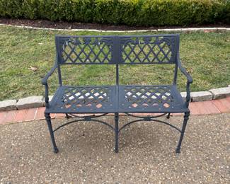 Forshaw Furniture Outdoor Cast Aluminum Garden Bench -$525.00