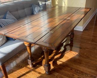 KDR Designer Showrooms Multifunctional Butterfly Leaf Table with Solid Wood Base Table: Dining/Console Table - $1,800.00