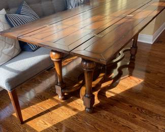 KDR Designer Showrooms Multifunctional Butterfly Leaf Table with Solid Wood Base Table: Dining/Console Table - $1,800.00