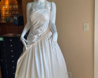 Cocoe Voci Designer Silk Satin Ballgown, Size 2 to 4 - $375.00