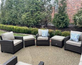 7 Piece Outdoor Rattan Outdoor Wicker Patio Furniture Set - $975.00