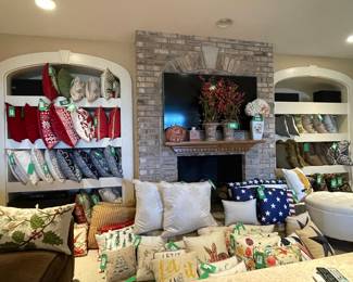 Large Collection of Throw Pillows