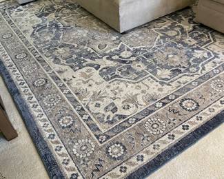Geometric Blue Rectangular Rug, 10' x 8' -$325.00