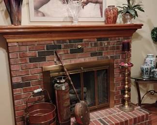 Fireplace Copper Decor