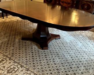 Ivory, taupe wool rug