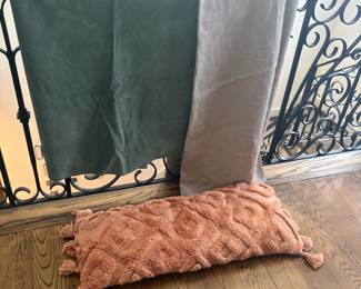 Fabric, drapery panel, and pillow