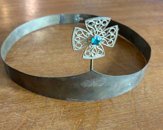 Brass Celtic Crown with Cross