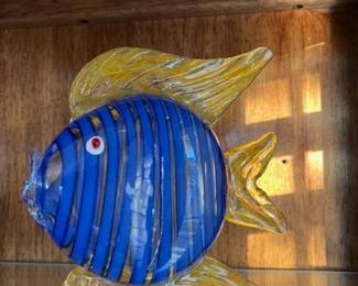 glass fish sculpture