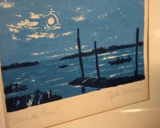 Clair de Lune Lithograph by John Mossman