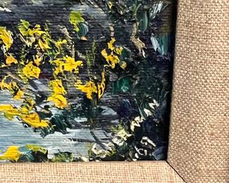 Impressionistic Landscape Painting with Signature 'LS 67'