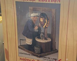 Old Salts Collection "Lighthouse Keeper Filling Oil Lamp" Figurine