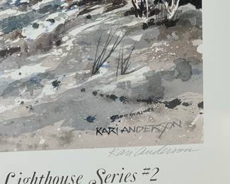 Kari Anderson Lighthouse Series #2 Watercolor Print