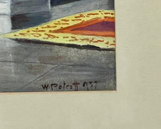 Watercolor Painting of Hagia Sophia Interior by Wladimir Petroff