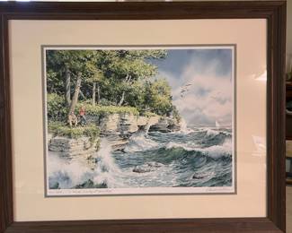 Charles Peterson "A Windy Tuesday at Cave Point" Limited Edition Print