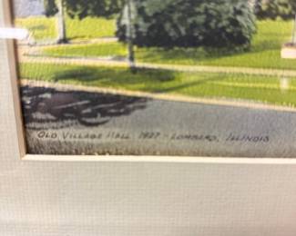 Charles Peterson "Old Village Hall 1927 - Lombard, Illinois" Print