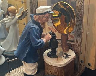 Old Salts Collection "Lighthouse Keeper Filling Oil Lamp" Figurine