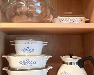 CorningWare "Blue Cornflower" Cookware and Pyrex Bowls