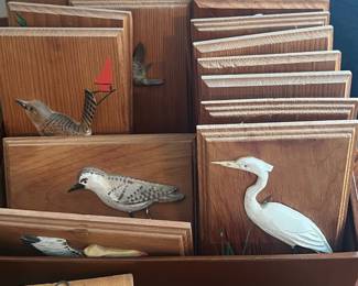 Jonathan Jones Originals Hand-Carved Wooden Bird Plaques (18)