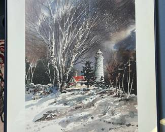 Door County Lighthouse Series #2 "Cana Island" Print by Kari Anderson