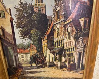 Pieter Cornelis Steenhouwer Oil Painting - Dutch Street Scene