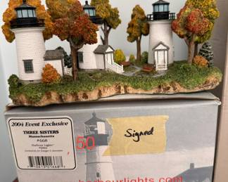 Harbour Lights "Three Sisters" Lighthouse Collection 2004 Event Exclusive