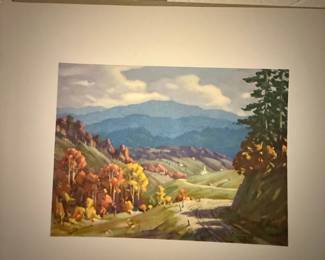 Autumn Mountain Landscape Oil Painting by Randolph LaSalle Coats
