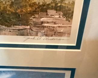 Jack A. Anderson Lighthouse and Coastal Scene Watercolor Prints