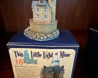 Harbour Lights Race Rock Lighthouse Collectible