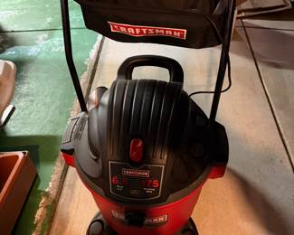 CRAFTSMAN CMXEVBE17656 20 Gallon 6.5 Peak HP Wet Dry Vac with Cart, Heavy-Duty Shop Vacuum Wet and Dry