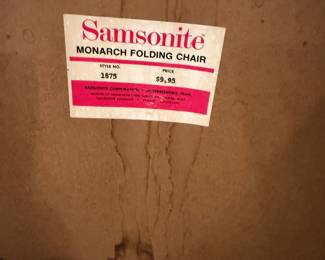 Vintage samsonite folding chairs 