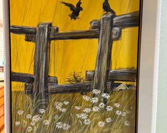 Painting  measures 41IN tall x 31 IN wide