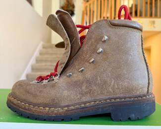 Vintage Fabiano extra mountaineering hiking boots suede leather