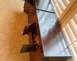 34 IN WIDE , 30 IN TALL, 16 IN DEEP