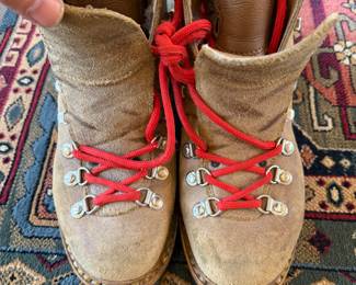Vintage Fabiano extra mountaineering hiking boots suede leather