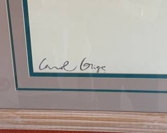 Framed Carol Grigg Crow Warrior Indian woman print Portland gallery matte art