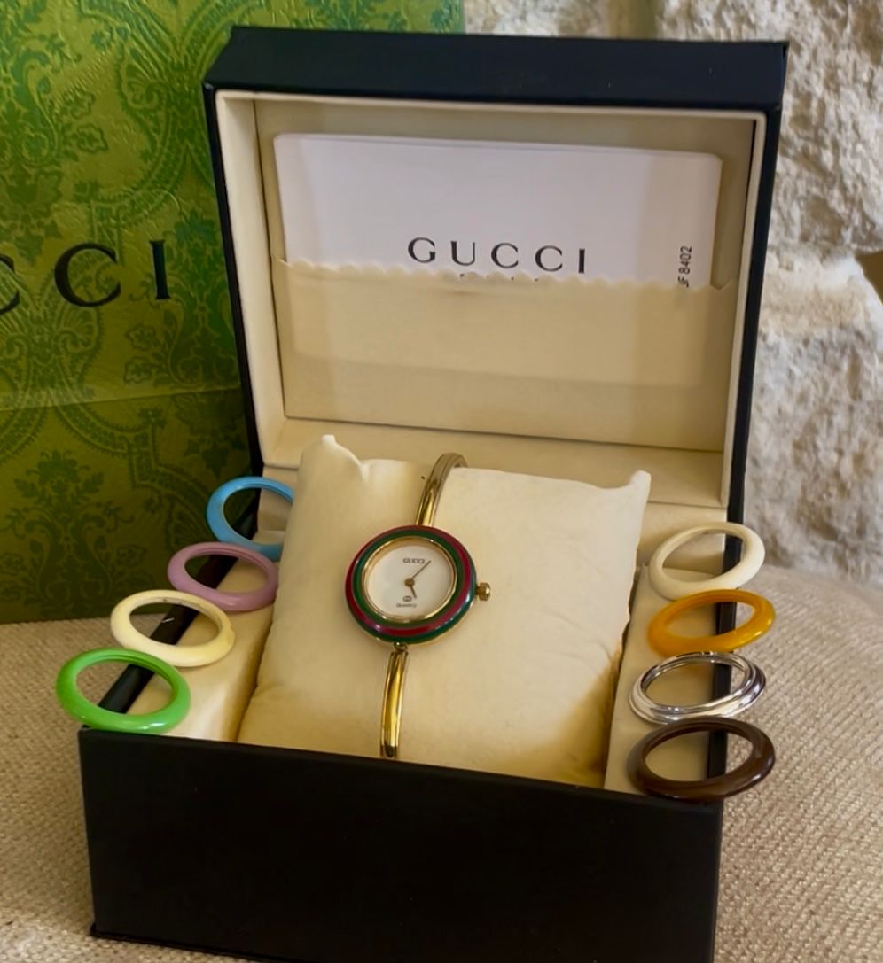 Vintage Gucci bezel watch
