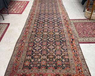 Heriz Persian tribal runner 18x4