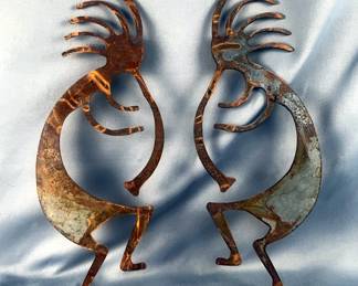 Kokopelli Decorative Metal Figures 