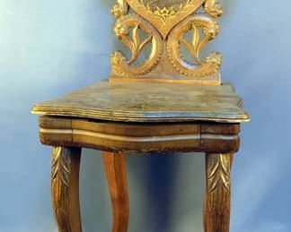 Wooden Childrens Chair With Storage Compartment